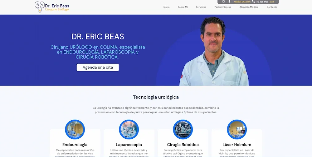 Sitio web del Dr. Eric Beas